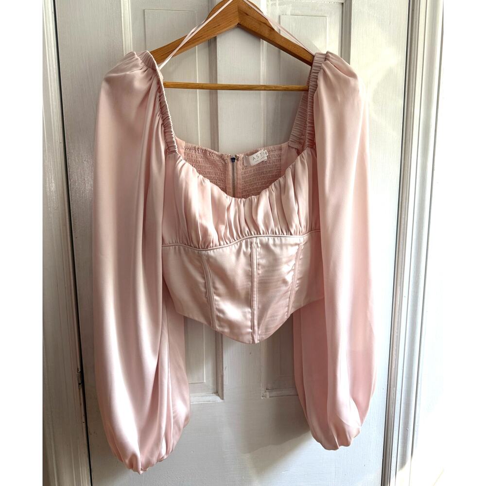 ASTR The Label Blush Pink Sleeveless Blouse Size Large EUC